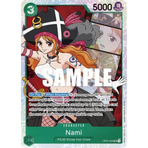 Nami OP02-036 SR Paramount War Foil - Single