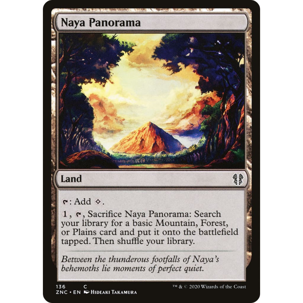 Naya Panorama (znc-136) by Zendikar Rising Commander – Hobbiesville