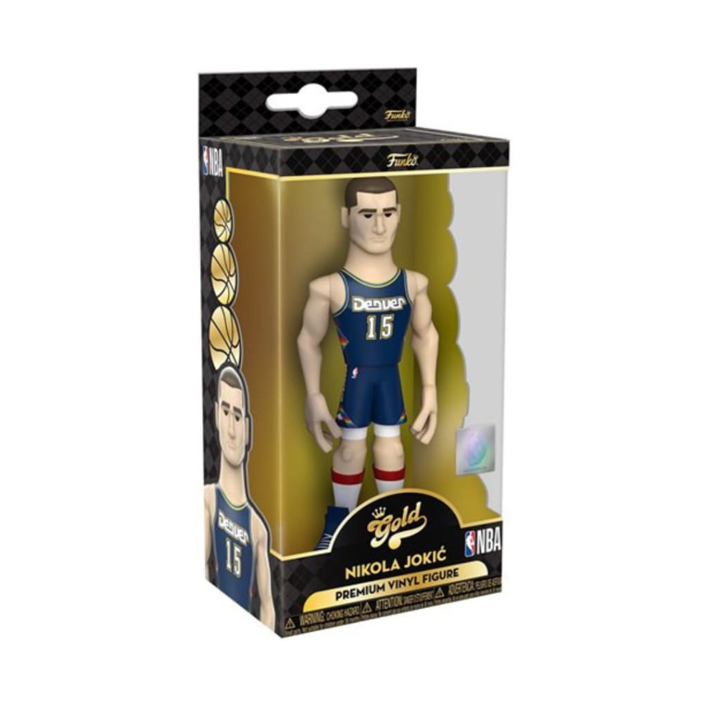 NBA Nuggets Nikola Jokic (Away Uniform) 5-Inch Vinyl Gold