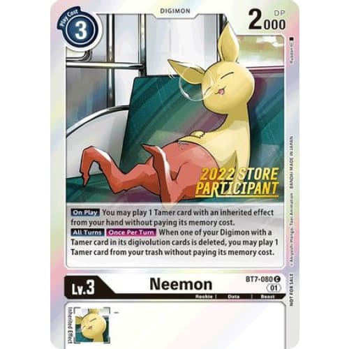 Neemon (2022 Store Participant) (BT7-080 C) Common Foil