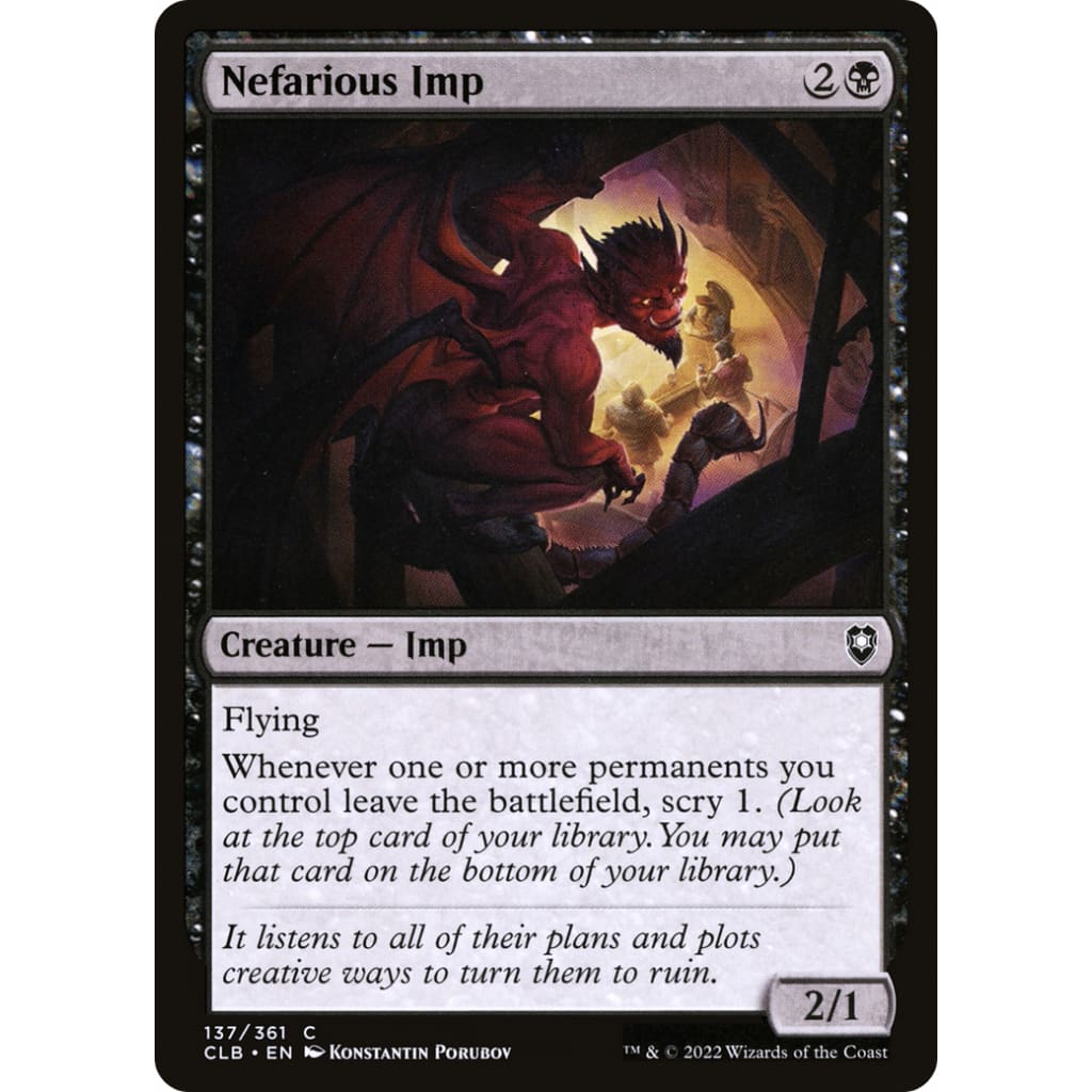 Nefarious Imp (CLB-137) Foil - Single