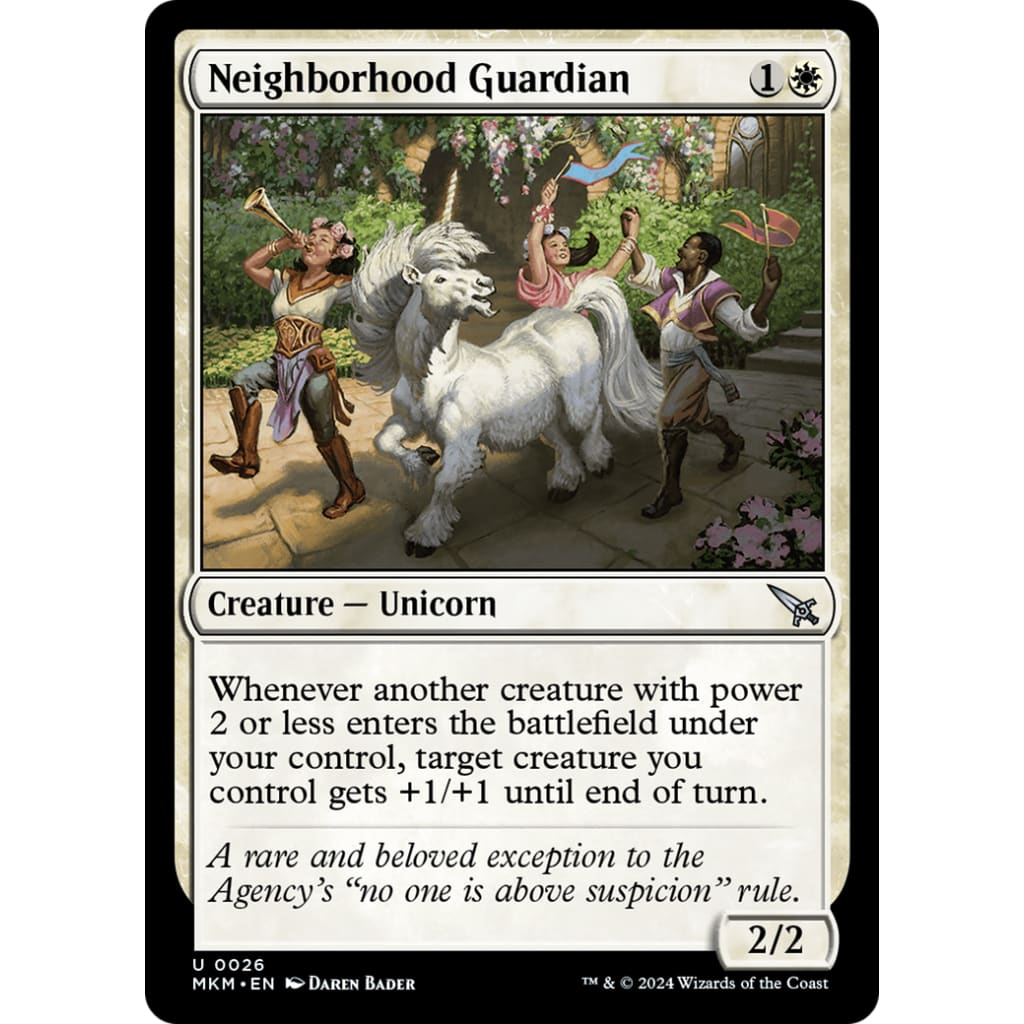 Neighborhood Guardian (MKM-026) Foil - Single
