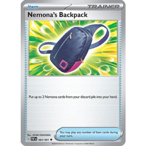 Nemona’s Backpack (83) Uncommon Reverse Holofoil - Single