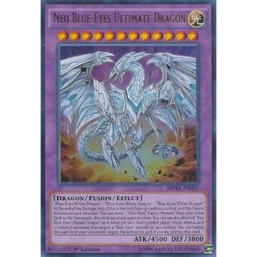 Neo Blue-Eyes Ultimate Dragon (MVP1-EN001) Ultra Rare