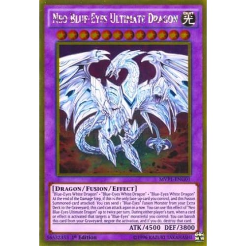 Neo Blue-Eyes Ultimate Dragon (MVP1-ENG01) Gold Rare