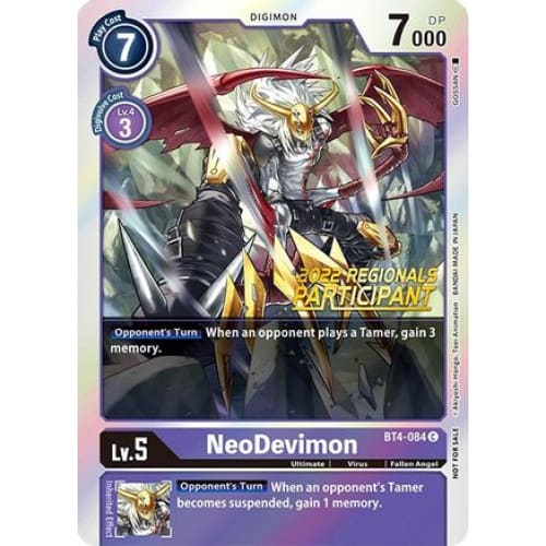 NeoDevimon (2022 Championship Online Regional) [Online