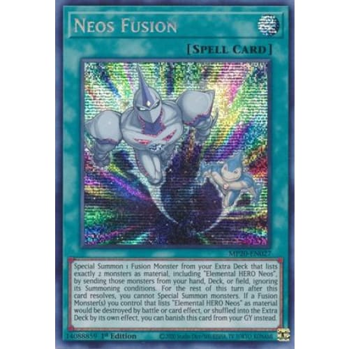 Neos Fusion (MP20-EN027) Prismatic Secret Rare 1st Edition