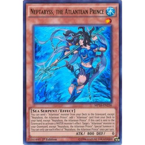 Neptabyss the Atlantean Prince - MP16-EN236 Ultra Rare 1st