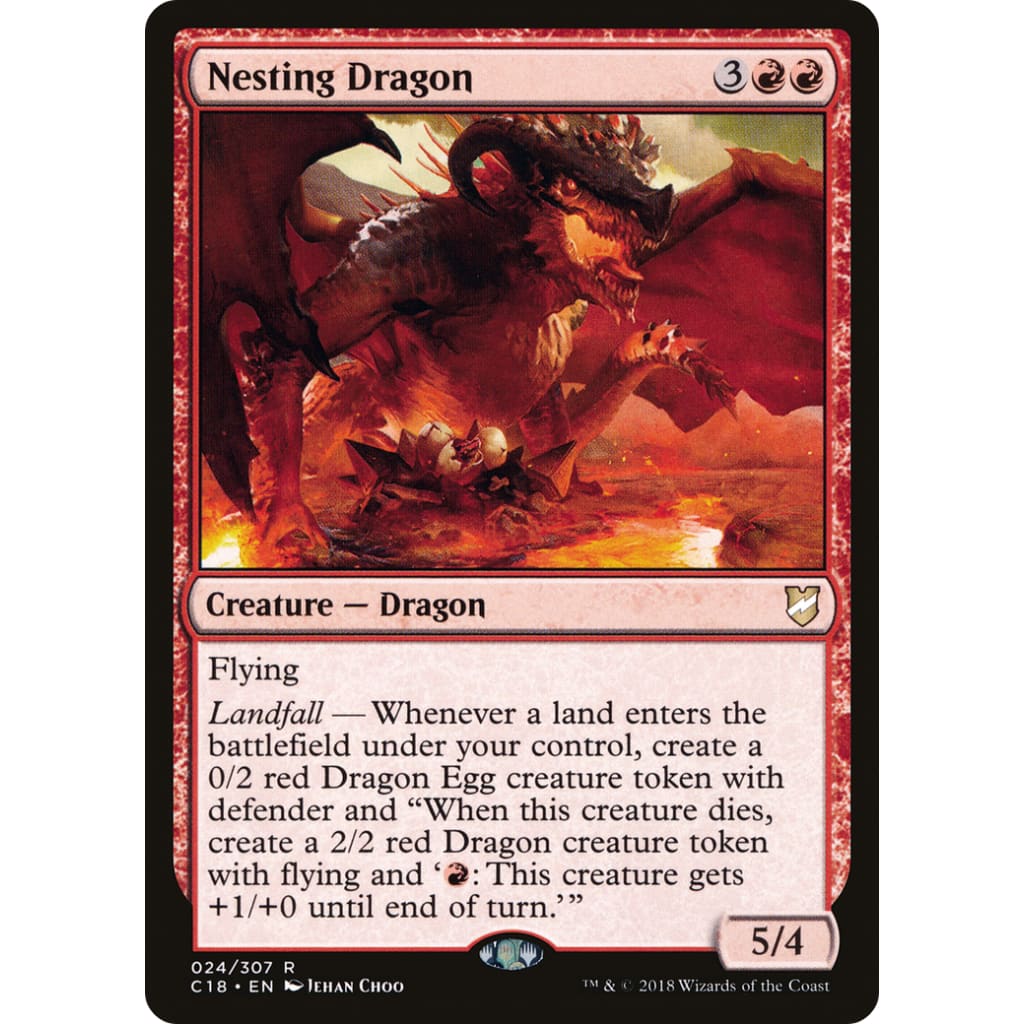 Nesting Dragon (C18-024) - Single