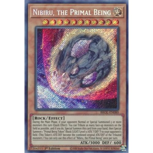 Nibiru the Primal Being (BROL-EN080) Secret Rare 1st