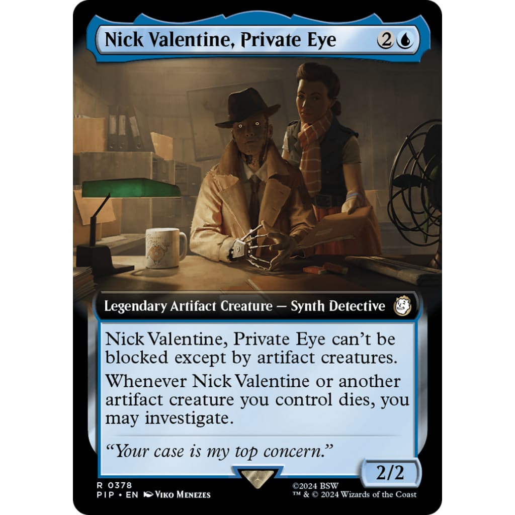 Nick Valentine Private Eye (PIP-378): (Extended Art) Foil