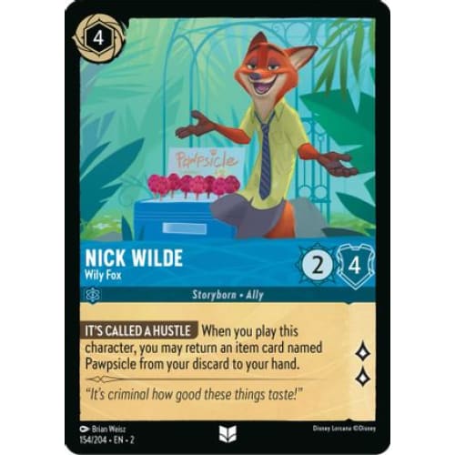 Nick Wilde - Wily Fox (154/204) - Rise of the Floodborn