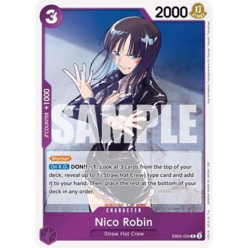 Nico Robin EB02-036 R Extra Booster: Anime 25th Collection
