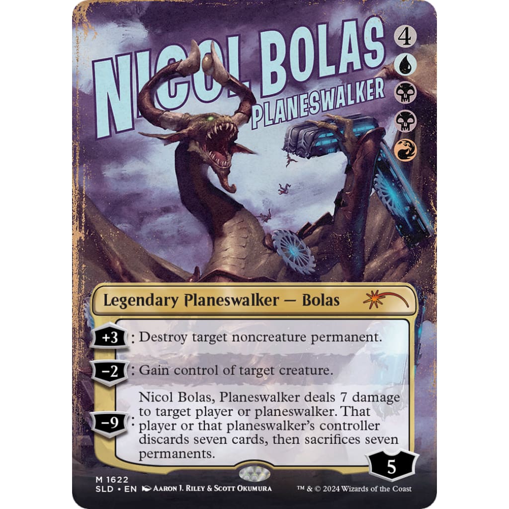 Nicol Bolas Planeswalker (SLD-1622) (Borderless) - Single