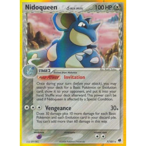 Nidoqueen δ (007/101) Holo Rare Reverse Holofoil - Single