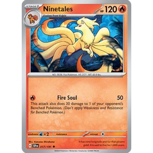 Ninetales (17) Uncommon - Single