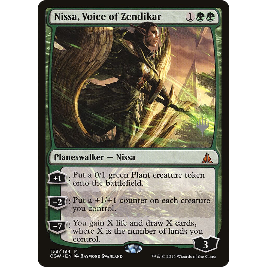 Nissa Voice of Zendikar (POGW-138P) - Single
