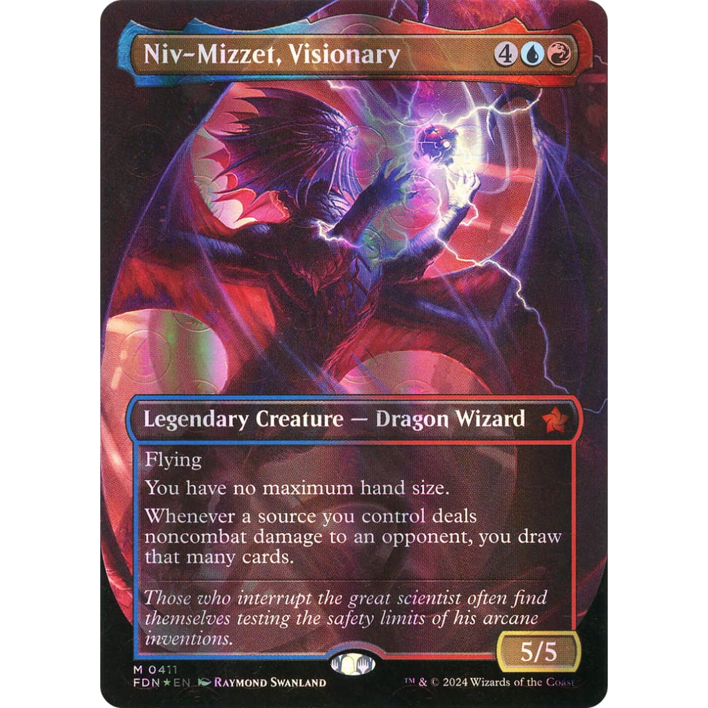 Niv-Mizzet Visionary (FDN-411) (Borderless) Foil - Single