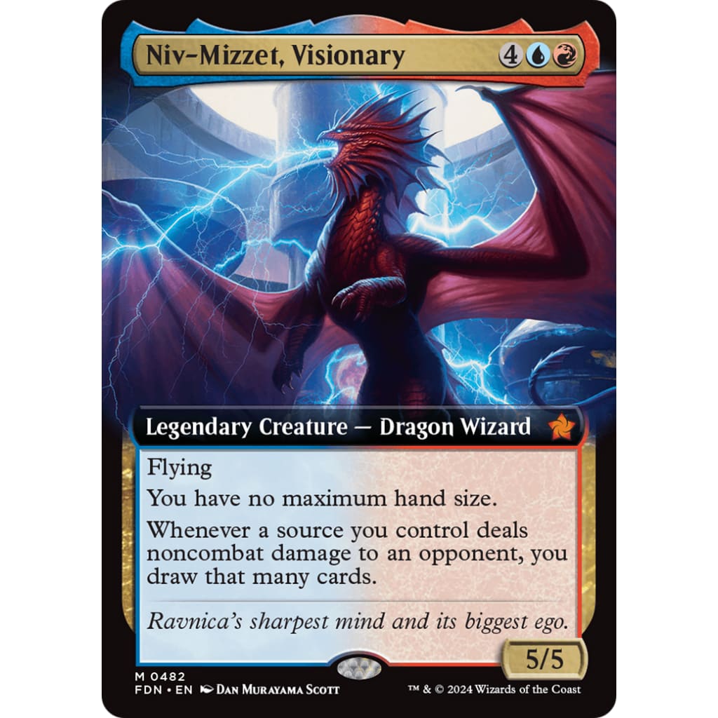 Niv-Mizzet Visionary (FDN-482): (Extended Art) - Single