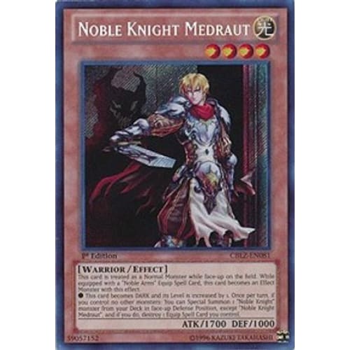 Noble Knight Medraut (CBLZ-EN081) Secret Rare 1st Edition