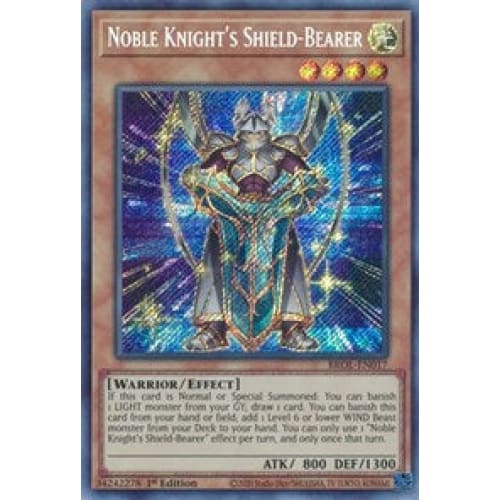 Noble Knight’s Shield-Bearer (BROL-EN017) Secret Rare 1st
