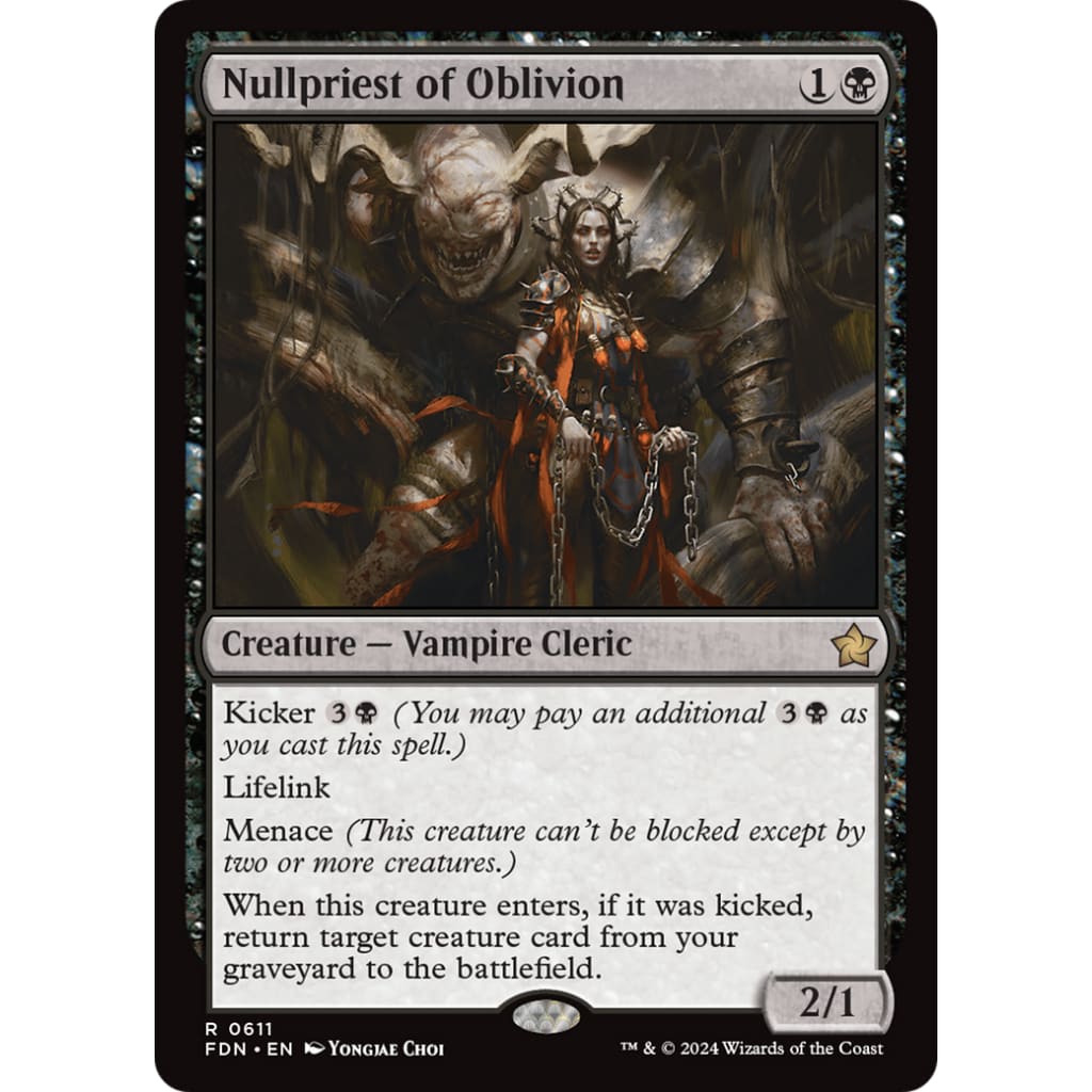 Nullpriest of Oblivion (FDN-611) - Single