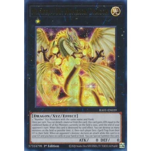 Number 100: Numeron Dragon (UR) - RA01-EN039 Ultra Rare 1st