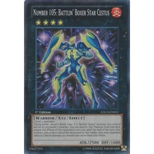 Number 105: Battlin’ Boxer Star Cestus (LTGY-EN051) Super