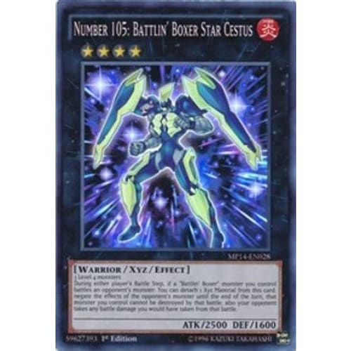 Number 105: Battlin’ Boxer Star Cestus (MP14-EN028) Super