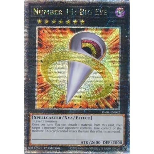 Number 11: Big Eye (Quarter Century Secret Rare)