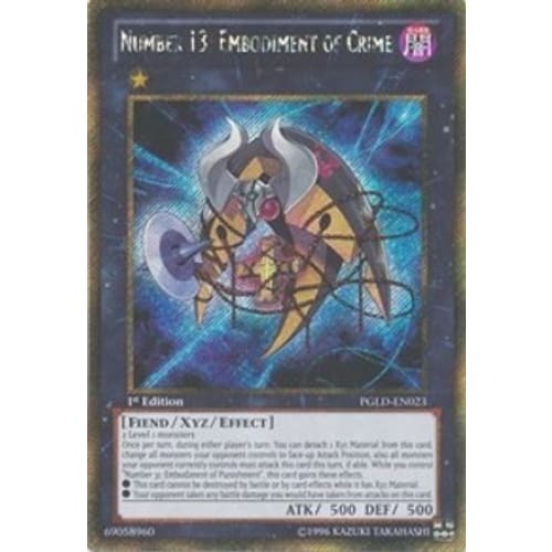 Number 13: Embodiment of Crime (PGLD-EN023) Gold Secret