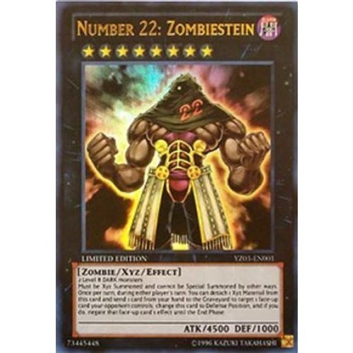 Number 22: Zombiestein (YZ03-EN001) Ultra Rare Limited
