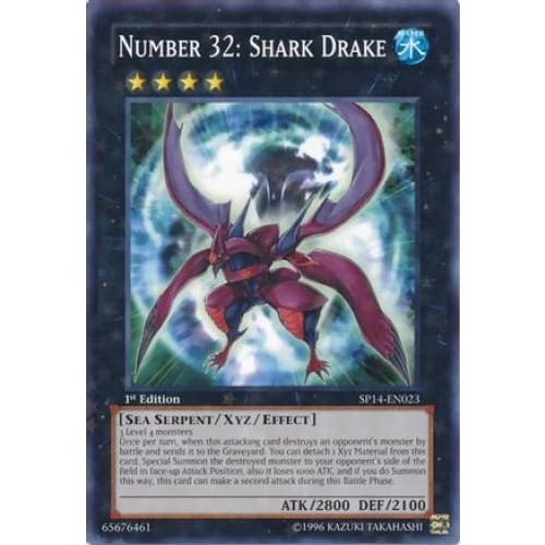 Number 32: Shark Drake (Starfoil) (SP14-EN023) Starfoil