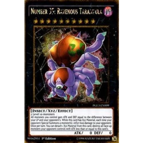 Number 35: Ravenous Tarantula (PGL3-EN009) Gold Secret Rare