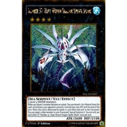 Number 37: Hope Woven Dragon Spider Shark (PGL3-EN007) Gold
