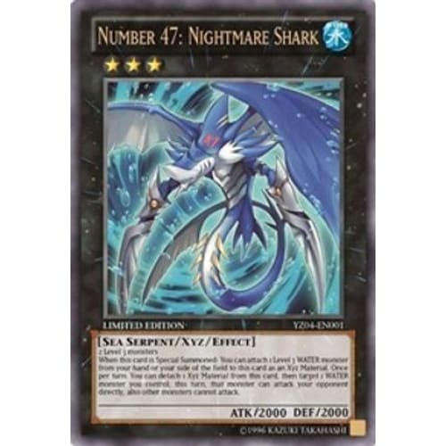 Number 47: Nightmare Shark (YZ04-EN001) Ultra Rare Limited