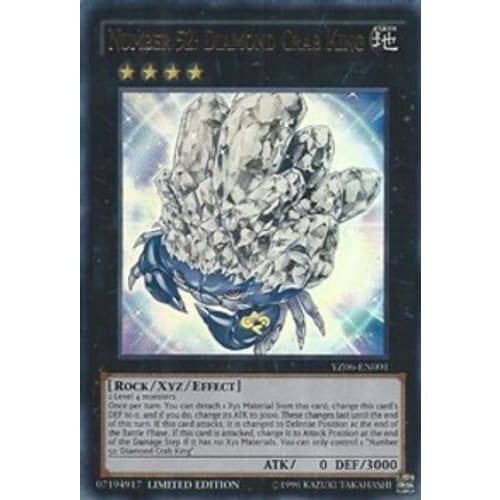Number 52: Diamond Crab King (YZ06-EN001) Ultra Rare