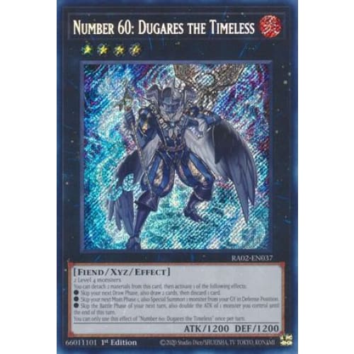 Number 60: Dugares the Timeless (Secret Rare) - RA02-EN037