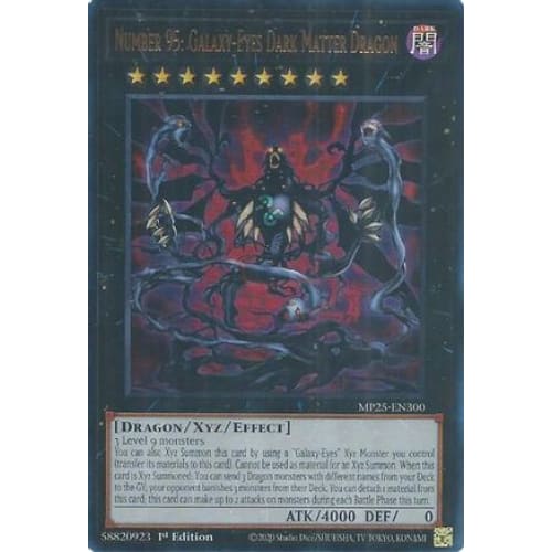 Number 95: Galaxy-Eyes Dark Matter Dragon - MP25-EN300