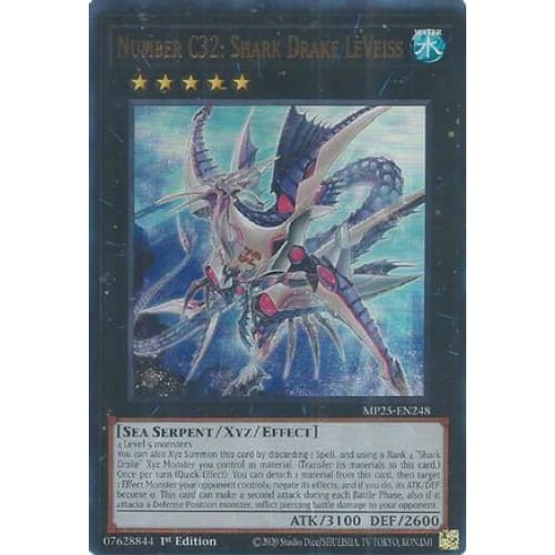Number C32: Shark Drake LeVeiss - MP25-EN248 Ultra Rare 1st