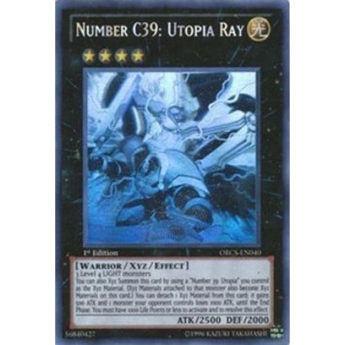 Number C39: Utopia Ray (Ghost Rare) (ORCS-EN040) Ghost Rare