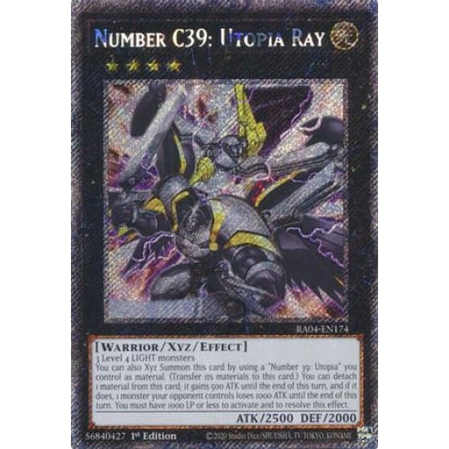 Number C39: Utopia Ray (Platinum Secret Rare) - RA04-EN174