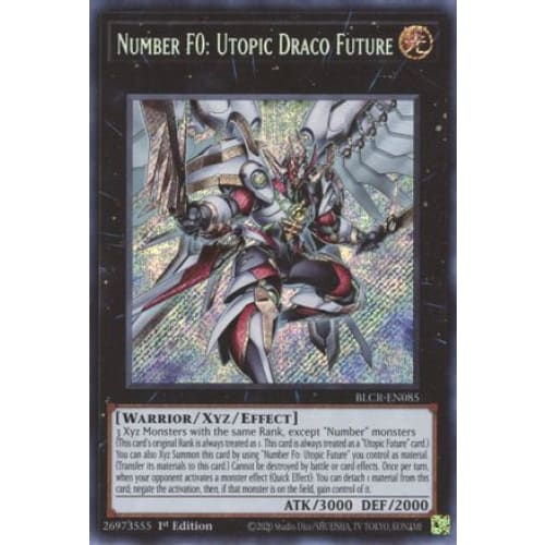 Number F0: Utopic Draco Future - BLCR-EN085 Secret Rare 1st