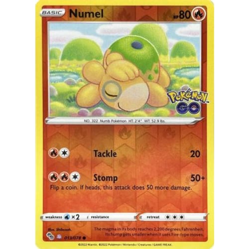 Numel (Peelable Ditto) (13) Common Reverse Holofoil - Single
