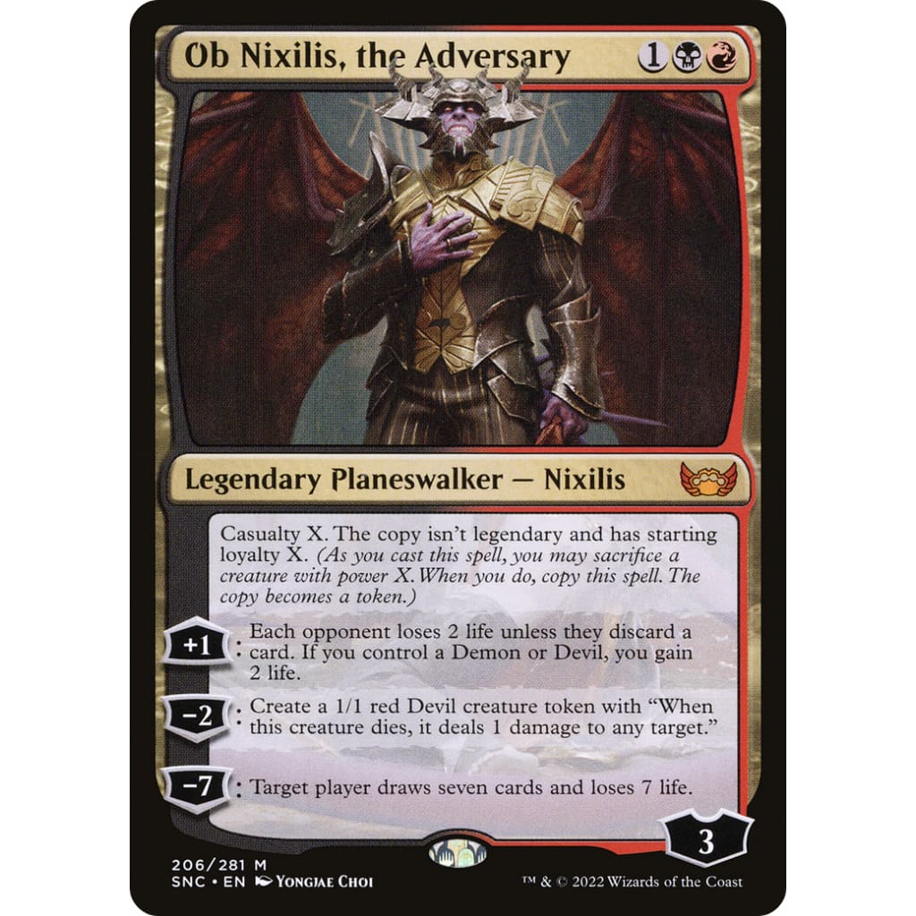 Ob Nixilis the Adversary (SNC-206) Foil - Single