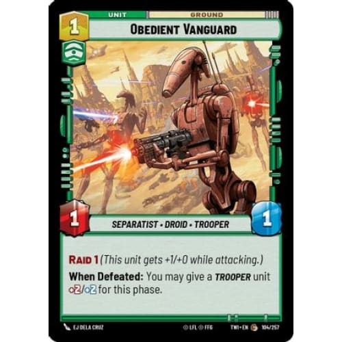 Obedient Vanguard (104/257) Foil - Single