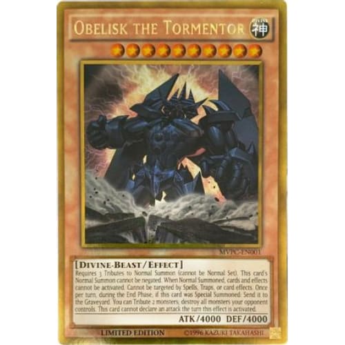 Obelisk the Tormentor (Blu-Ray DVD Promo) (MVPC-EN001) Gold