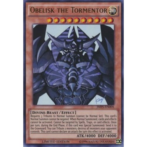 Obelisk the Tormentor (JMPS-EN004) Ultra Rare Limited