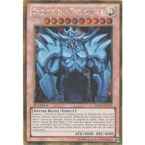 Obelisk the Tormentor (PGLD-EN030) Gold Secret Rare