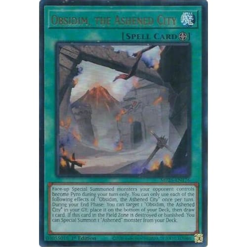 Obsidim the Ashened City - MP25-EN176 Ultra Rare 1st